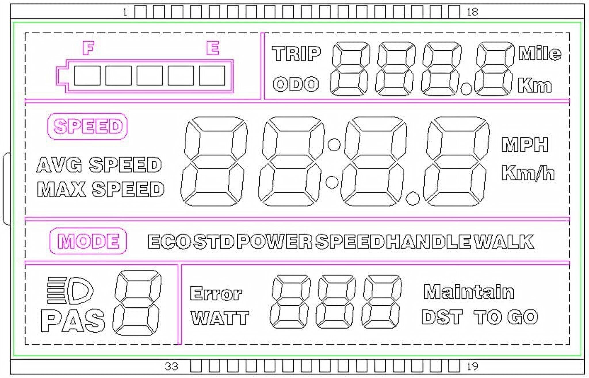 LCD Display & Key Pad Set
