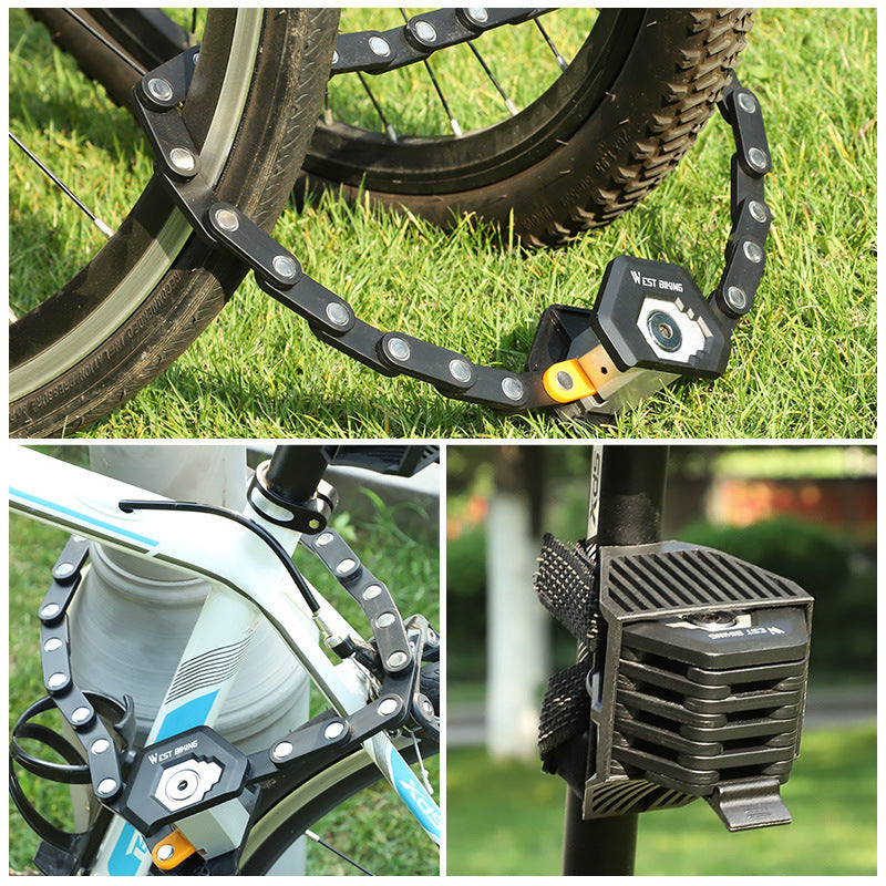 Mini Foldable Chain Cycling Locks